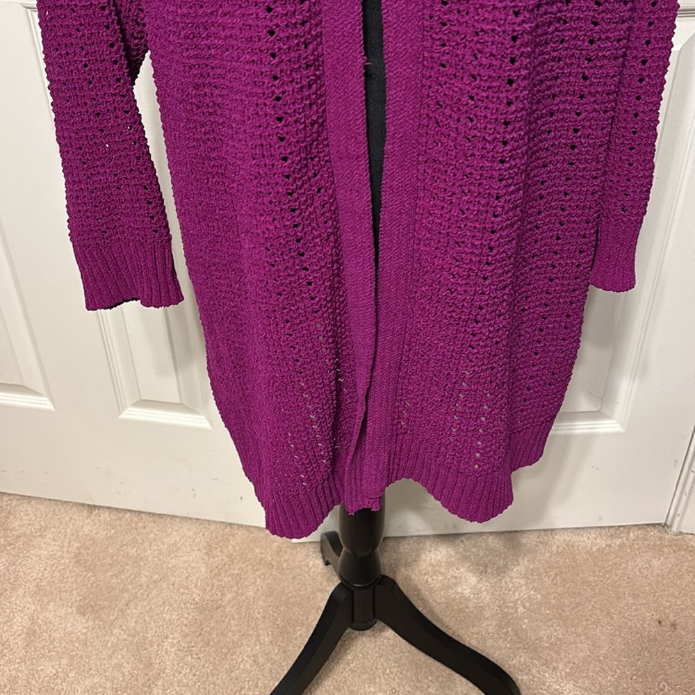 Terra & Sky Plus Open Front Cardigan - Picture 4 of 12
